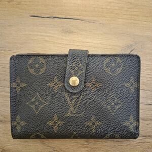 Louis Vuitton Vintage Monogram Wallet Snap & Kisslock Coin Purse
